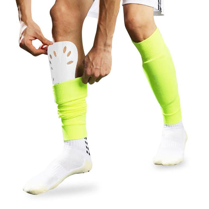 Pair of Soccer Shin Guards Breathable Calf Protective Gear for Adults White V1308-DSZKI-270-1