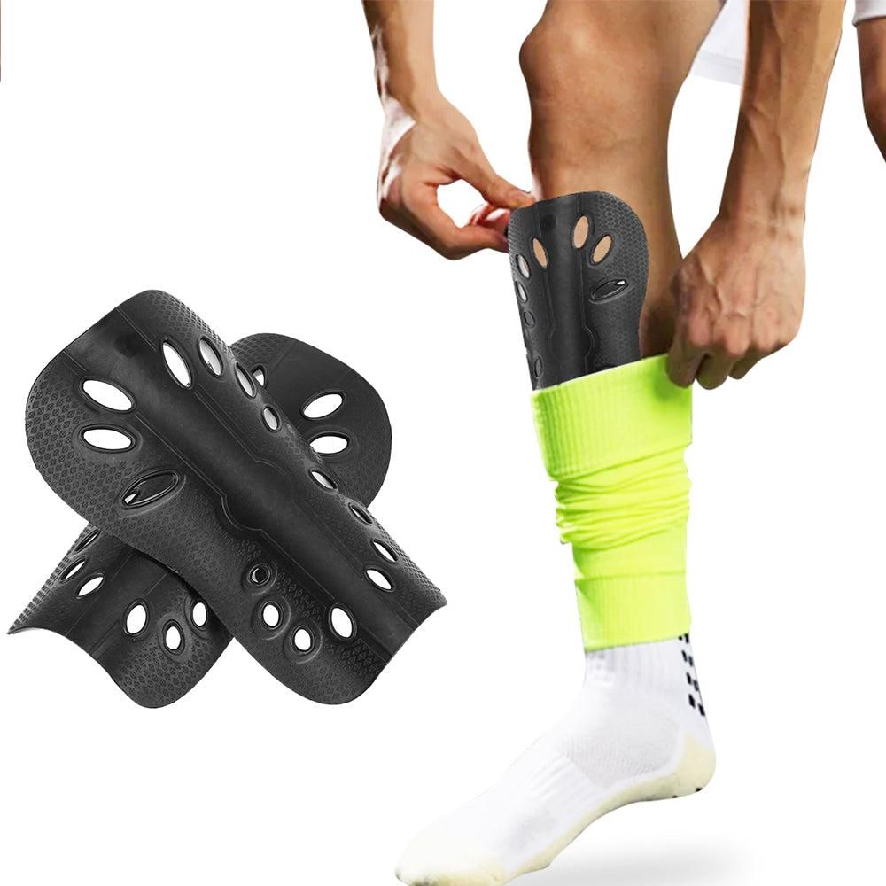 Pair of Soccer Shin Guards Breathable Calf Protective Gear for Adults White V1308-DSZKI-270-1