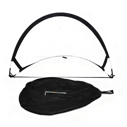 Portable Pop-Up Soccer Goal Set with 3 Ground Pegs and Carry Storage Bag Black V1308-DSZKI-271-1