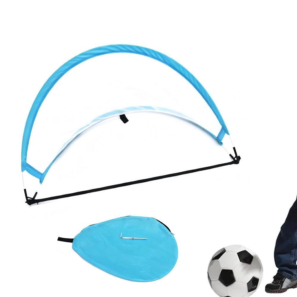 Portable Pop-Up Soccer Goal Set with 3 Ground Pegs and Carry Storage Bag Black V1308-DSZKI-271-1
