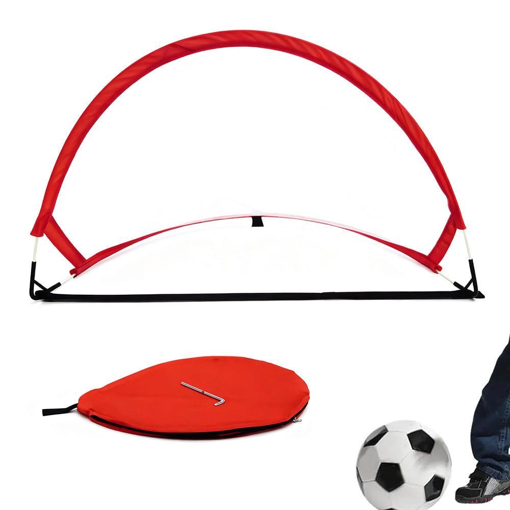 Portable Pop-Up Soccer Goal Set with 3 Ground Pegs and Carry Storage Bag Blue V1308-DSZKI-271-2