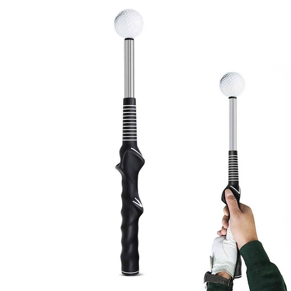 Retractable Golf Swing Training Aid Golf Grip Trainer Attachment for Chipping Hitting V1308-DSZKI-272