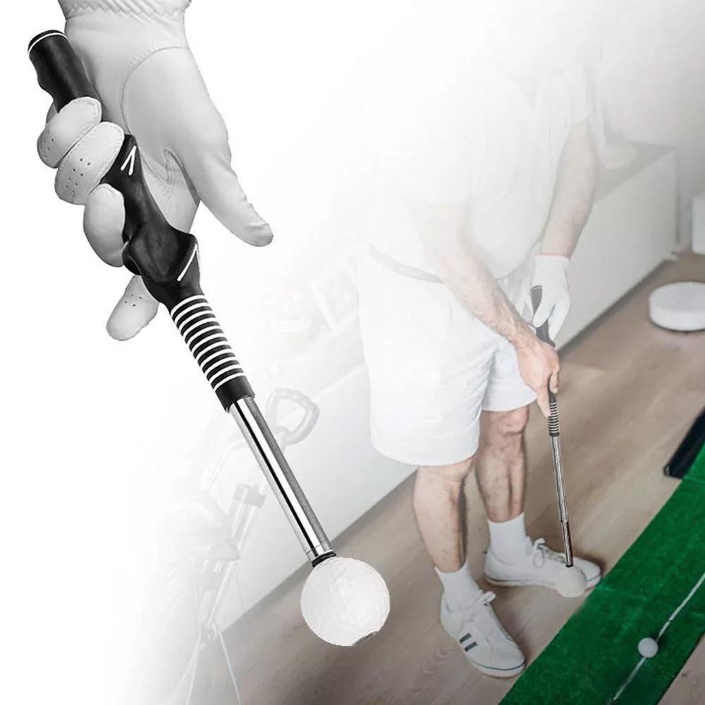 Retractable Golf Swing Training Aid Golf Grip Trainer Attachment for Chipping Hitting V1308-DSZKI-272