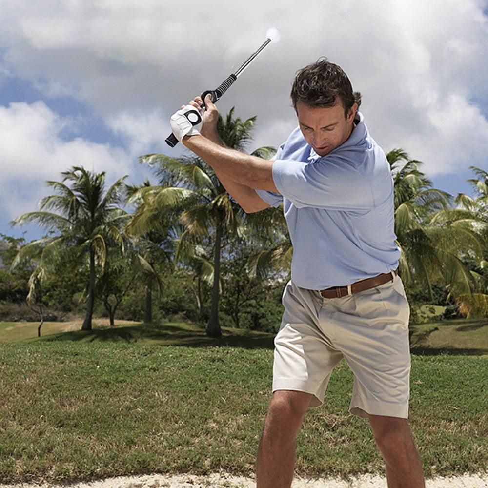 Retractable Golf Swing Training Aid Golf Grip Trainer Attachment for Chipping Hitting V1308-DSZKI-272