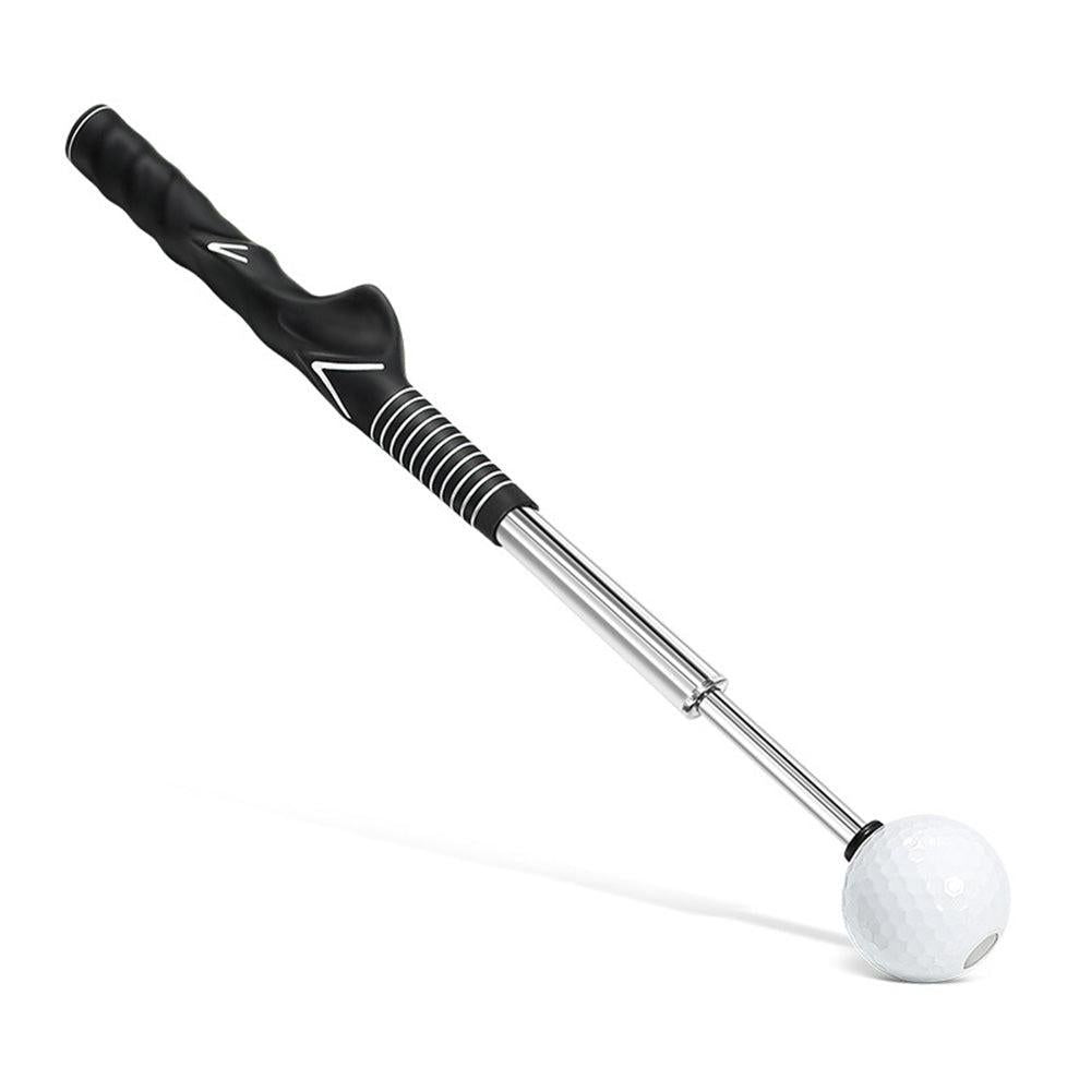 Retractable Golf Swing Training Aid Golf Grip Trainer Attachment for Chipping Hitting V1308-DSZKI-272