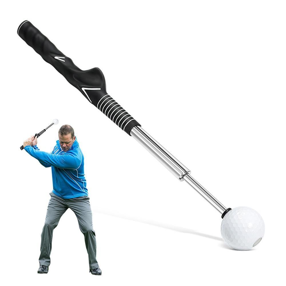Retractable Golf Swing Training Aid Golf Grip Trainer Attachment for Chipping Hitting V1308-DSZKI-272