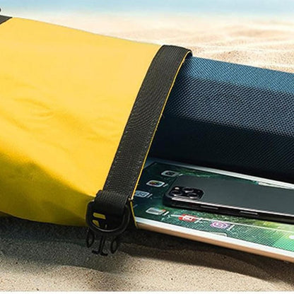 Roll-Top Backpack Dry Bag with Handle for Fishing Boating and Camping Yellow - S V1308-DSZKI-273-1