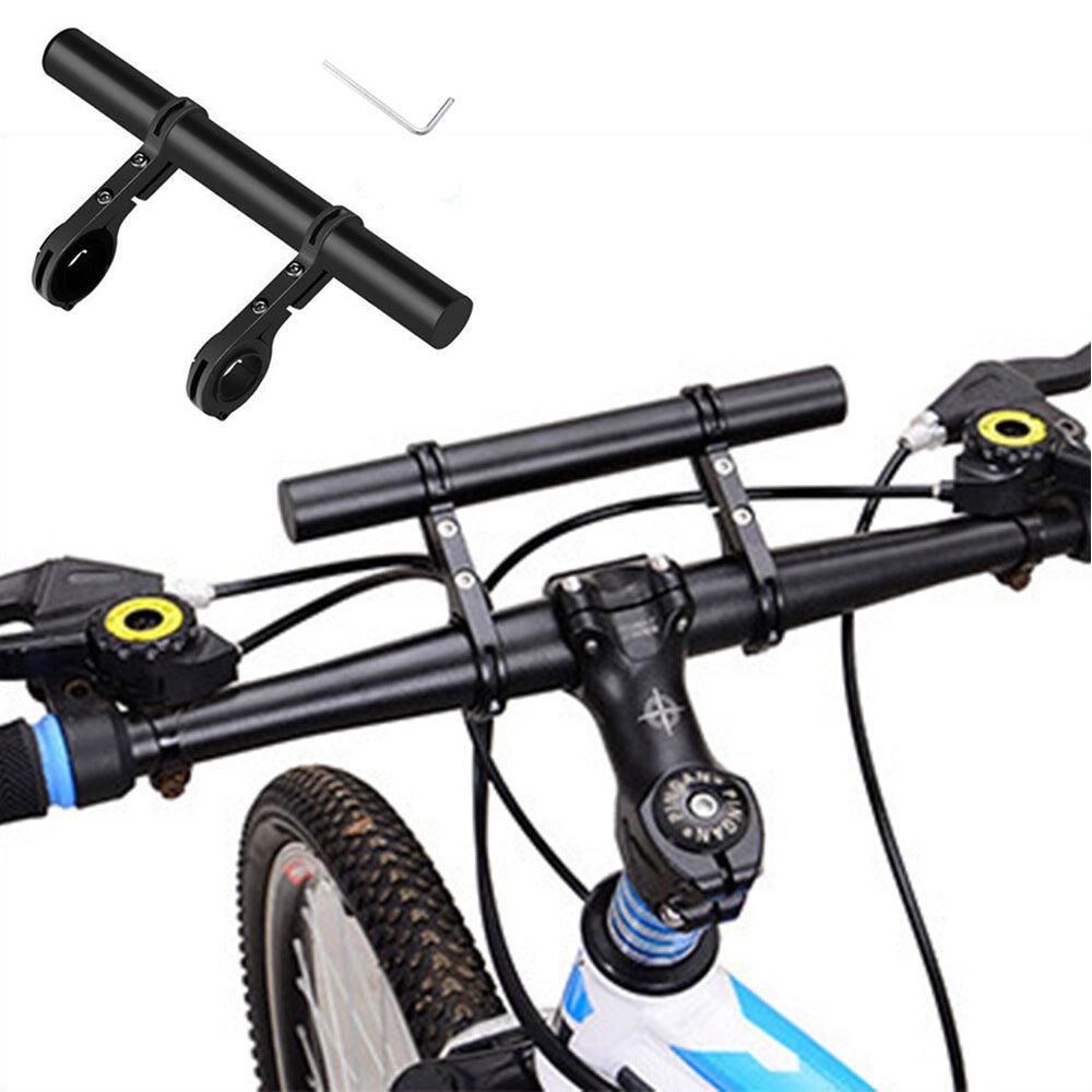 20cm Aluminum Alloy Bicycle Handlebar Extender Mount for Bike Accessories Black V1308-DSZKI-278-2