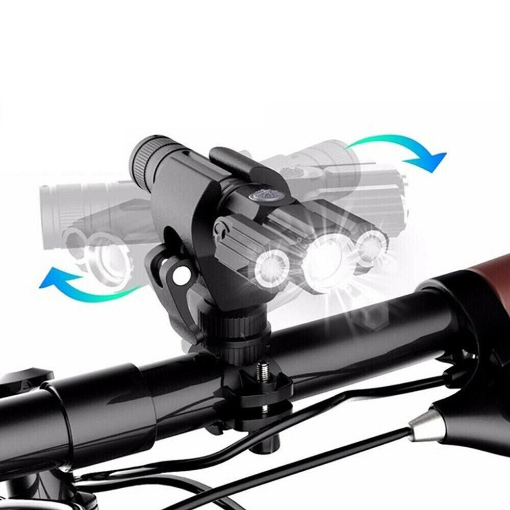 3-Head USB Rechargeable Headlight With Bracket for Night Cycling V1308-DSZKI-279