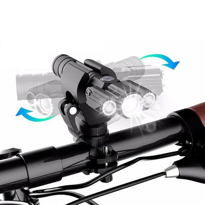 3-Head USB Rechargeable Headlight With Bracket for Night Cycling V1308-DSZKI-279