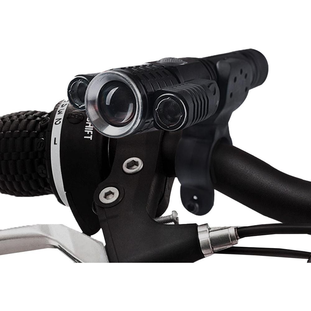 3-Head USB Rechargeable Headlight With Bracket for Night Cycling V1308-DSZKI-279