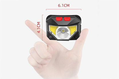 Rechargeable Motion Sensor LED Headlamp Head Torch Headlight V1308-DSZKI-28