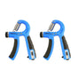 2PCS Adjustable Hand Grip Strengthener with Built-In Counter for Finger and Forearm Training Blue V1308-DSZKI-281-1