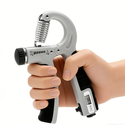 2PCS Adjustable Hand Grip Strengthener with Built-In Counter for Finger and Forearm Training Black V1308-DSZKI-281-2