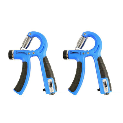 2PCS Adjustable Hand Grip Strengthener with Built-In Counter for Finger and Forearm Training Black V1308-DSZKI-281-2