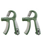 2PCS Adjustable Hand Grip Strengthener with Built-In Counter for Finger and Forearm Training Green V1308-DSZKI-281-3
