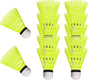 Durable Nylon Badminton Shuttlecocks Indoor Outdoor Training Recreational Yellow 12 Pack V1308-DSZKI-283