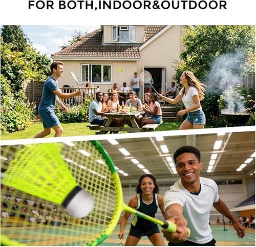 Durable Nylon Badminton Shuttlecocks Indoor Outdoor Training Recreational Yellow 12 Pack V1308-DSZKI-283