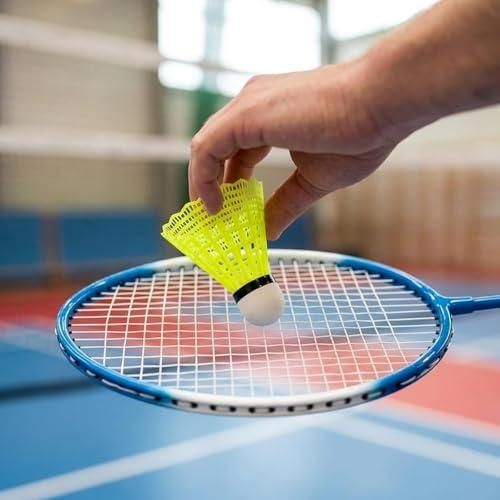 Durable Nylon Badminton Shuttlecocks Indoor Outdoor Training Recreational Yellow 12 Pack V1308-DSZKI-283