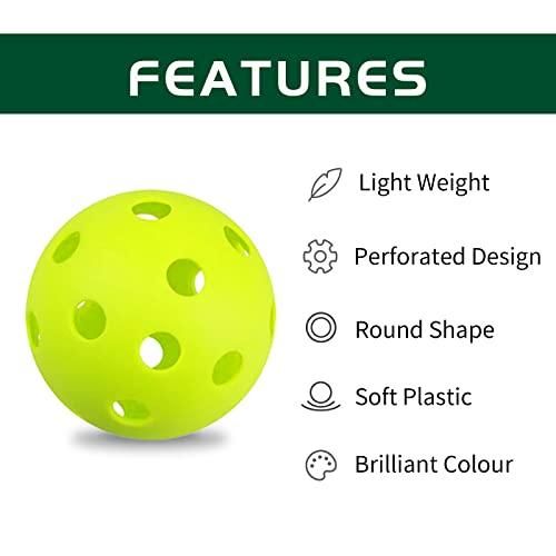 20 Pack Green 9 Inch Soft Training Baseballs Lightweight Hollow Airflow V1308-DSZKI-284