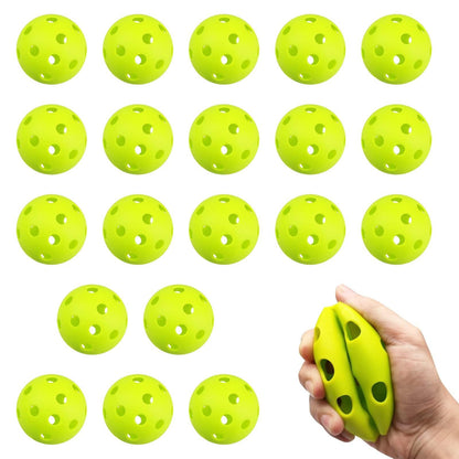 20 Pack Green 9 Inch Soft Training Baseballs Lightweight Hollow Airflow V1308-DSZKI-284