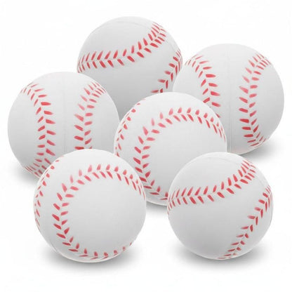 Soft PU Training Baseball 6Pcs Indoor Lightweight Pract Sports Ball Set V1308-DSZKI-286