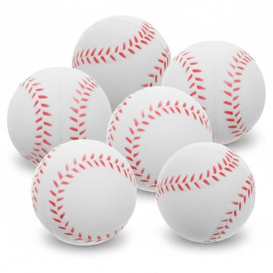 Soft PU Training Baseball 6Pcs Indoor Lightweight Pract Sports Ball Set V1308-DSZKI-286
