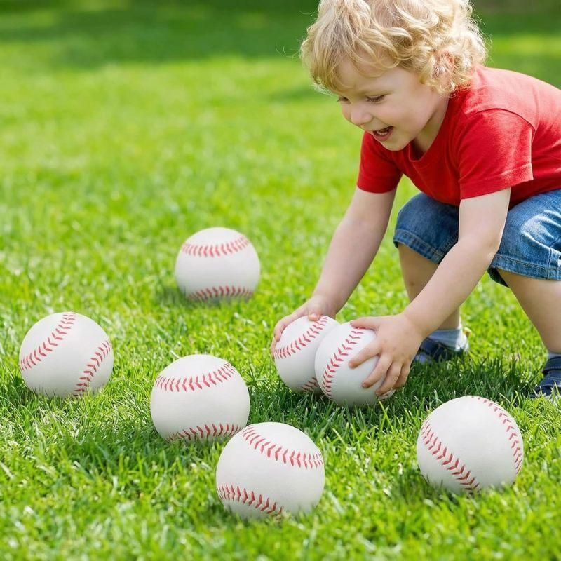 Soft PU Training Baseball 6Pcs Indoor Lightweight Pract Sports Ball Set V1308-DSZKI-286