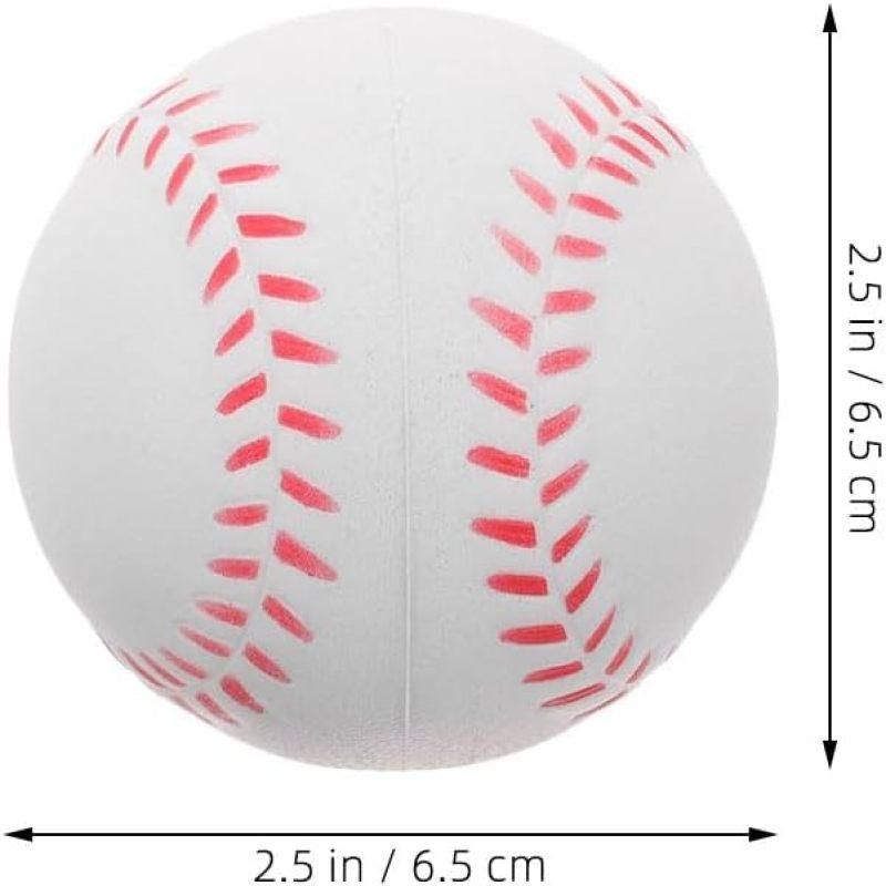 Soft PU Training Baseball 6Pcs Indoor Lightweight Pract Sports Ball Set V1308-DSZKI-286