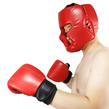 Kickboxing Head Gear for Adults/ MMA Training Spng Maal Arts Boxing Helmet - Red S V1308-DSZKI-290-1