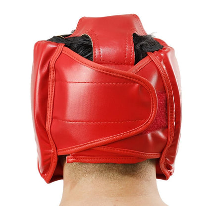 Kickboxing Head Gear for Adults/ MMA Training Spng Maal Arts Boxing Helmet - Red S V1308-DSZKI-290-1
