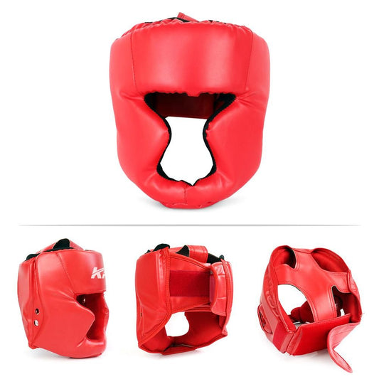 Kickboxing Head Gear for Adults/ MMA Training Spng Maal Arts Boxing Helmet - Red L V1308-DSZKI-290-2