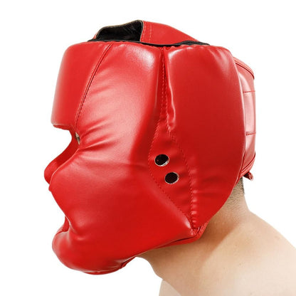 Kickboxing Head Gear for Adults/ MMA Training Spng Maal Arts Boxing Helmet - Red L V1308-DSZKI-290-2