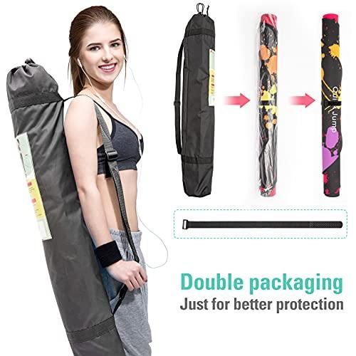 1pc Rubber Skipping Rope Mat 90x120cm Non-Slip Oval Anti-Wear Floor Mat V1308-DSZKI-292