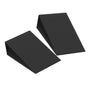 2 Pack Black EVA Foam Wedge Set for Yoga Calf Stretch Squat Incline Plate 9x6x2in V1308-DSZKI-294