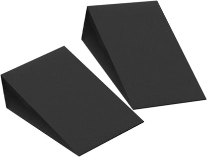 2 Pack Black EVA Foam Wedge Set for Yoga Calf Stretch Squat Incline Plate 9x6x2in V1308-DSZKI-294
