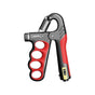 Adjustable electronic counting hand gripper hand strength training hand gripper 5-100KG adjustable gray red V1308-DSZKI-301