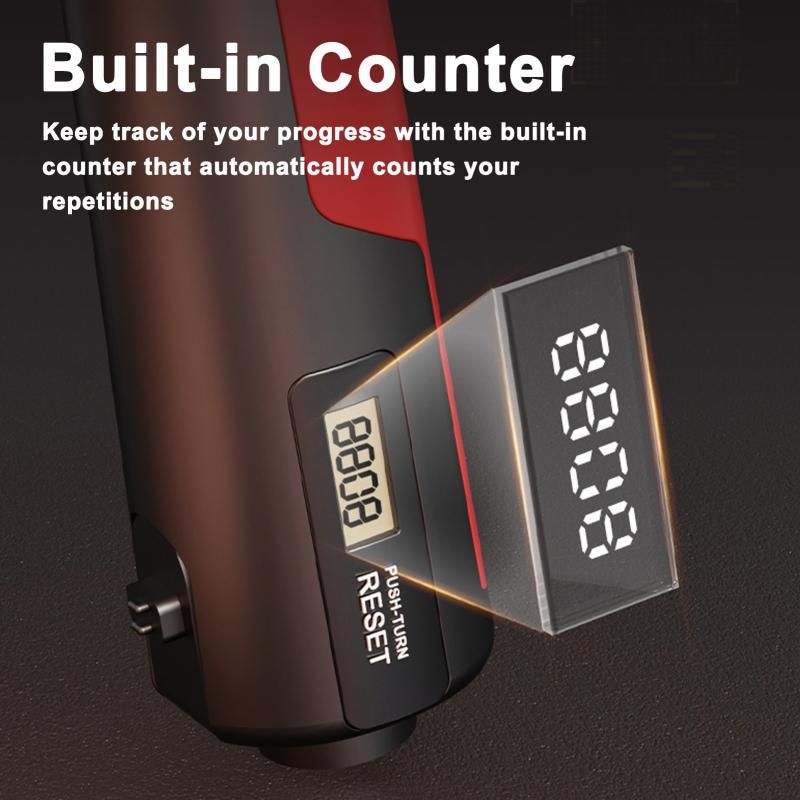 Adjustable electronic counting hand gripper hand strength training hand gripper 5-100KG adjustable gray red V1308-DSZKI-301