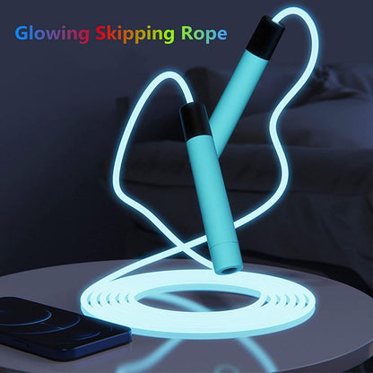 Glowing Skipping Rope Blue 2.8m Jump Rope 160g V1308-DSZKI-304