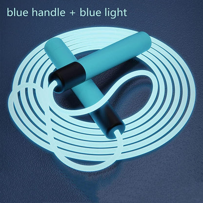 Glowing Skipping Rope Blue 2.8m Jump Rope 160g V1308-DSZKI-304