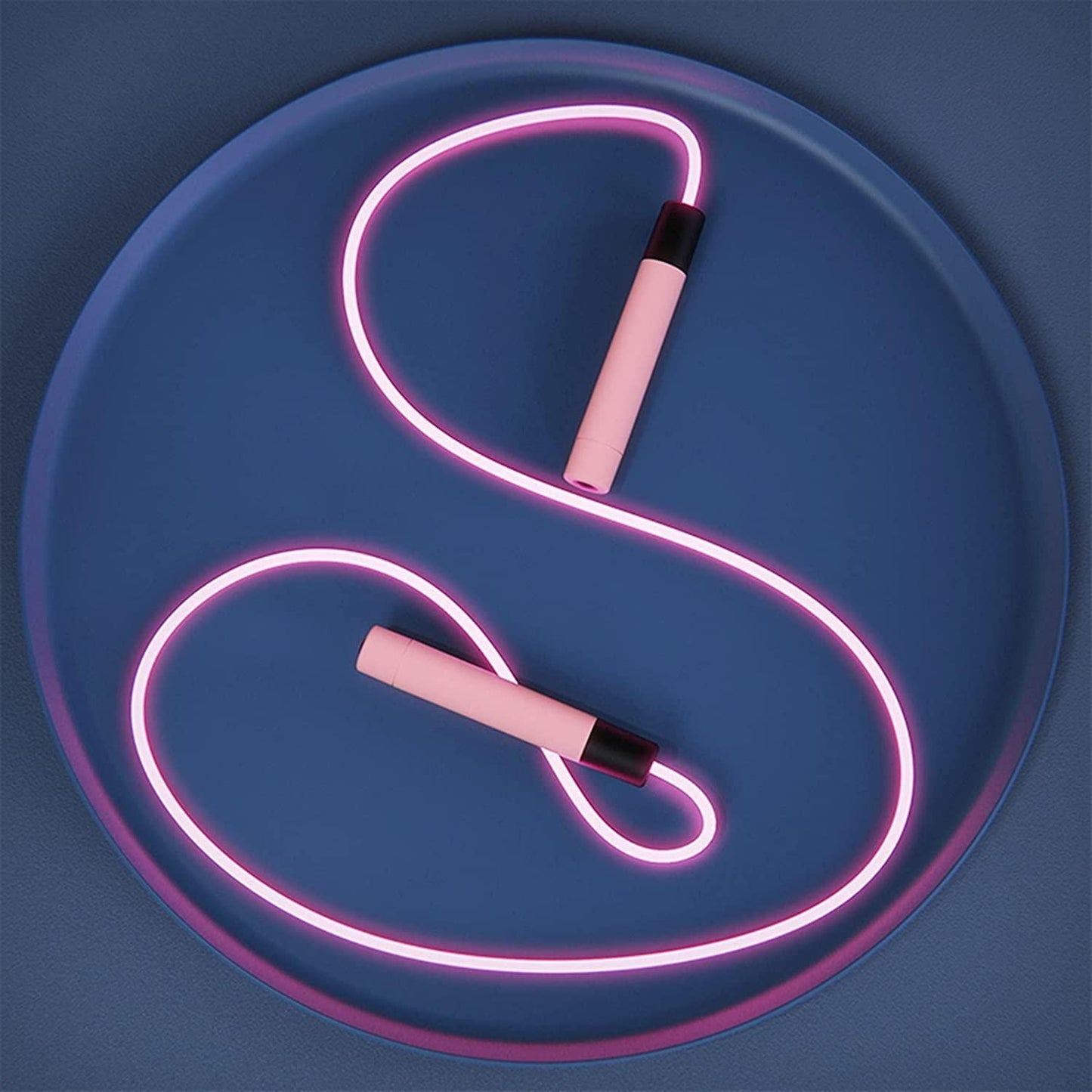Glowing Skipping Rope Blue 2.8m Jump Rope 160g V1308-DSZKI-304