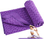 Non-slip High Temperature Yoga Towel Blue 183x63cm Microfiber 1pc V1308-DSZKI-305