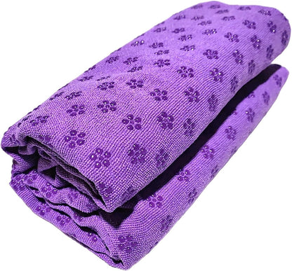 Non-slip High Temperature Yoga Towel Blue 183x63cm Microfiber 1pc V1308-DSZKI-305