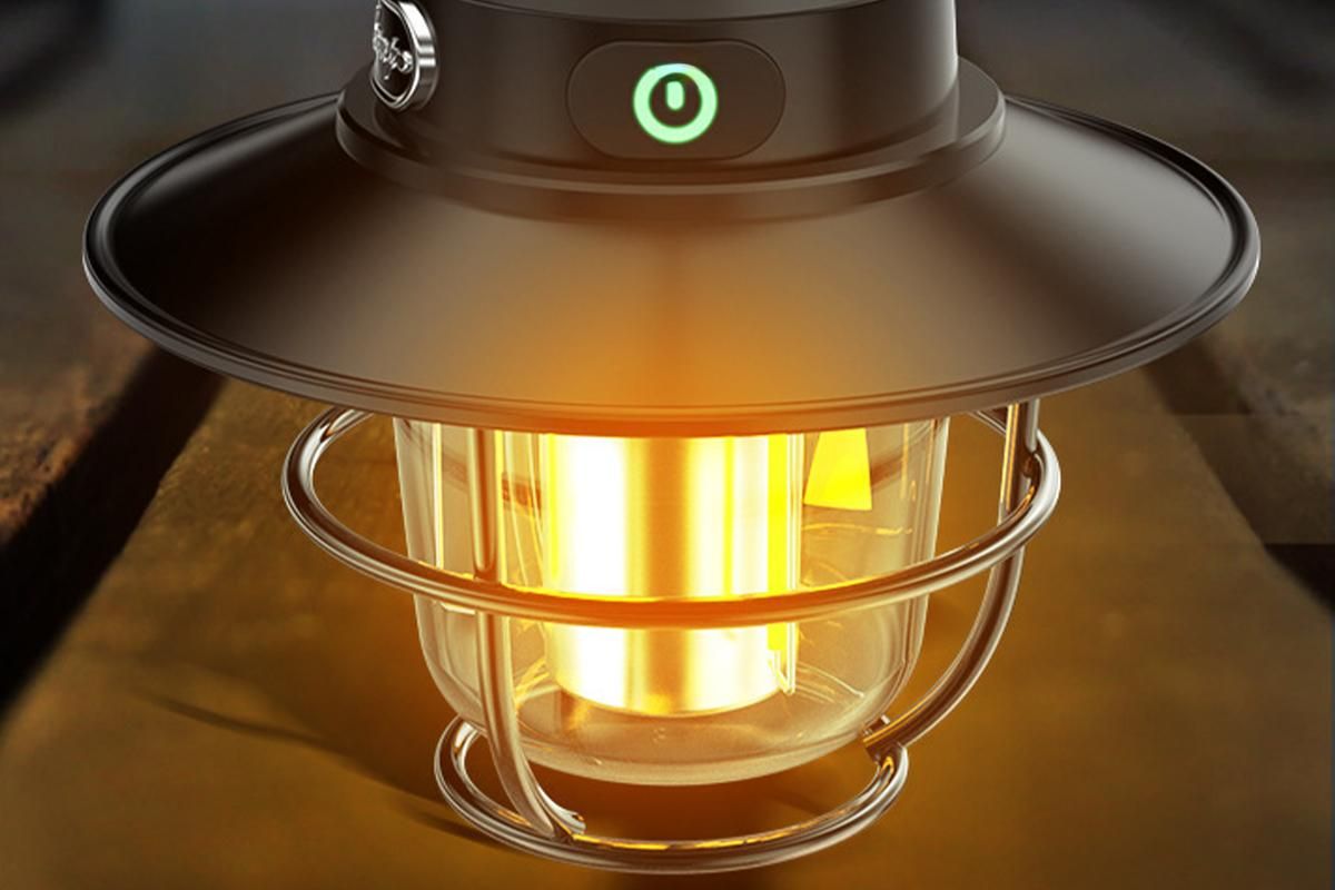 Portable Camping Light Waterproof LED Tent Lantern Rechargeable Outdoor Hanging Lamp V1308-DSZKI-31