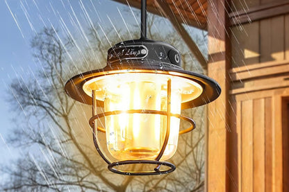 Portable Camping Light Waterproof LED Tent Lantern Rechargeable Outdoor Hanging Lamp V1308-DSZKI-31