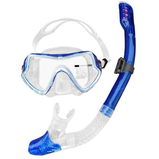Snorkeling Set Wide View Diving Mask Dry Top Snorkel Set Big Frame Wateght And Anti-Fog Lens V1308-DSZKI-312