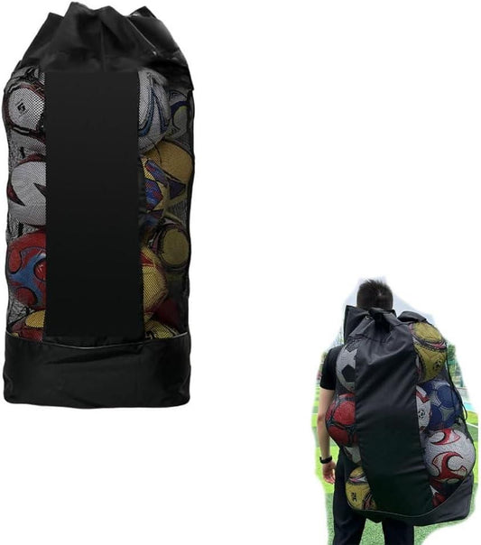 1pc Ball Storage Bag Black L Mesh Net Bag for Basketball Football Volleyball V1308-DSZKI-313