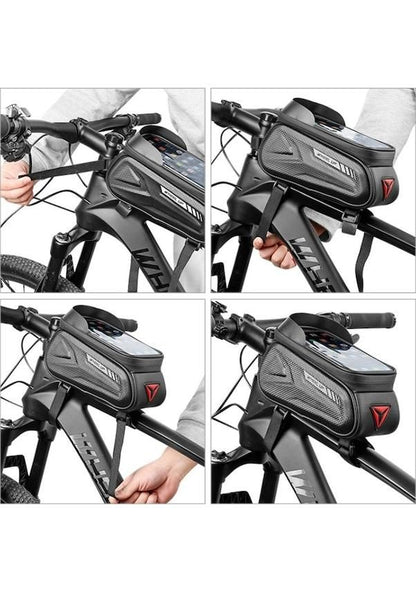 7-inch Waterproof Touch Screen Bike Bag, Bicycle Pouch Front Frame Tube Bag (color) V1308-DSZKI-317