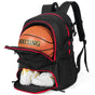 Basketball Backpack with Sneaker Compartment, Football Sports Training Bag with Red Zipper V1308-DSZKI-318