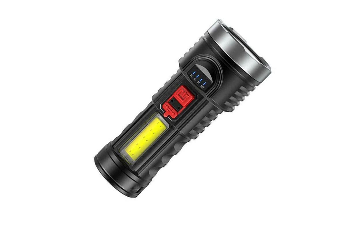 Super Bright Torch 6 Led Flashlight USB Rechargeable Tactical light V1308-DSZKI-32